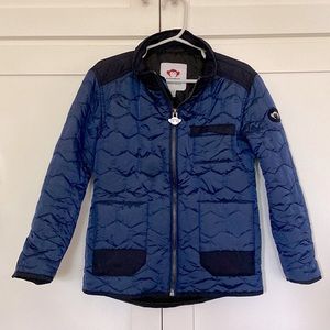 Little Boys Quilted Appaman ZipUp Jacket; Navy Blue Color; In Good Condition.